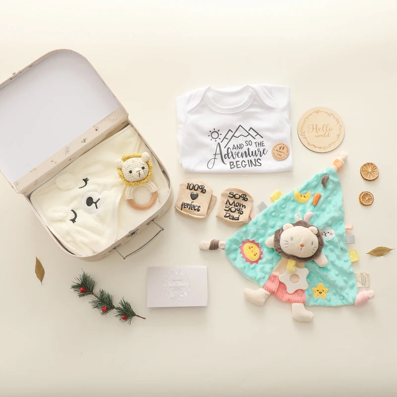 KidzzCamp Baby-Geschenkbox Premium 7-teilig im Koffer