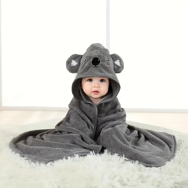 KidzzCamp Baby-Kapuzenhandtuch Tierfreunde