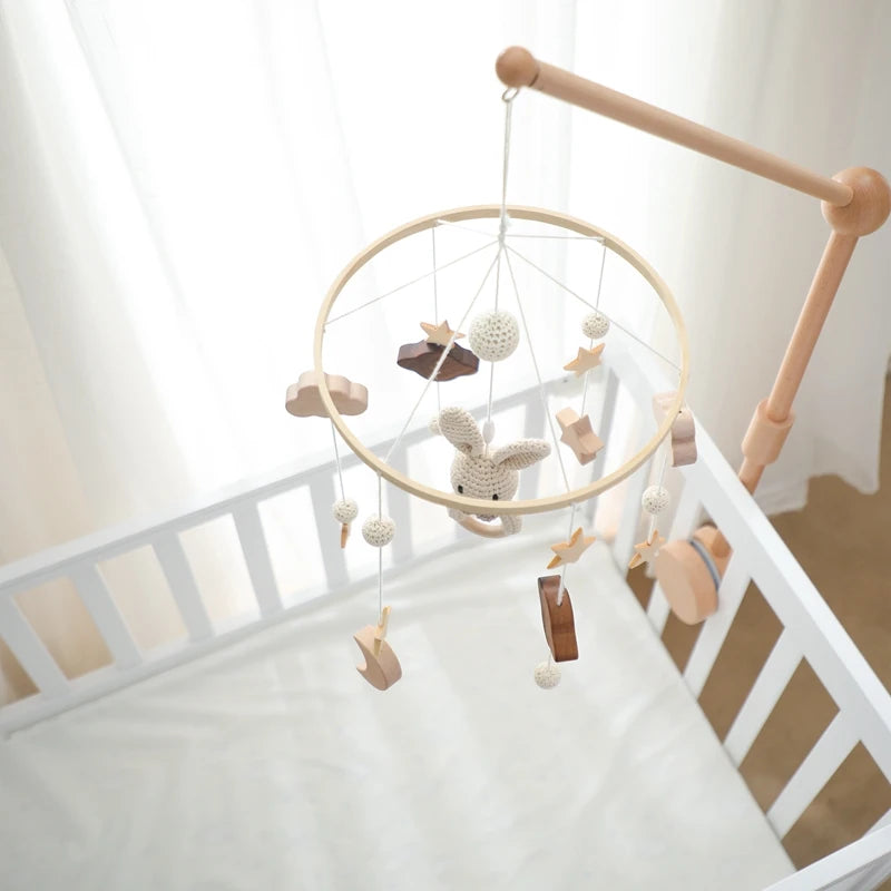 KidzzCamp Holz Mobile Babybett "Häkeltraum"