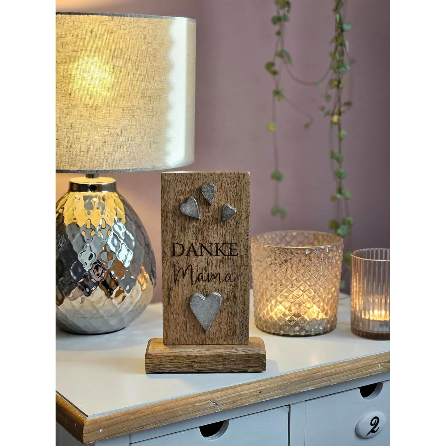 Holzschild MAMA Holztafel Geschenk Muttertag