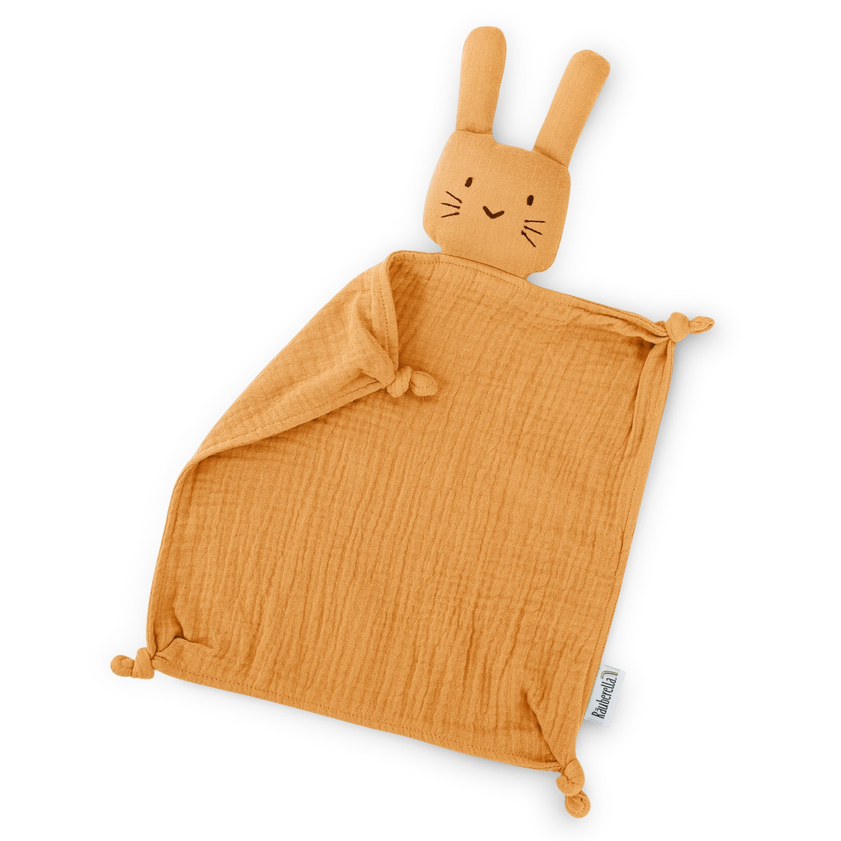 Musselin Schmusetuch Hase Ocker