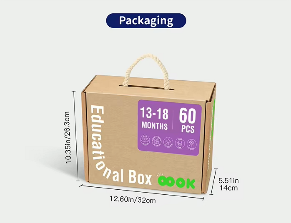 Educational Box, 13-18 Monate, 6-in-1, Lernspielzeug für Kleinkinder