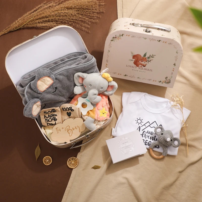 KidzzCamp Baby-Geschenkbox Premium 7-teilig im Koffer