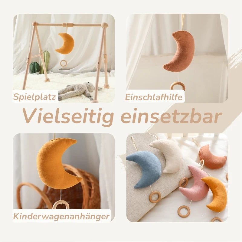 KidzzCamp Spieluhr Mobile Musselin Mondspieluhr