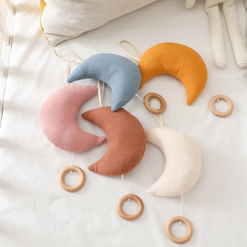 KidzzCamp Spieluhr Mobile Musselin Mondspieluhr