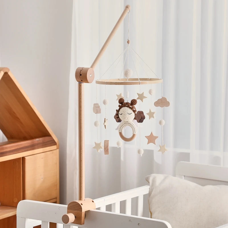 KidzzCamp Holz Mobile Babybett "Engel"