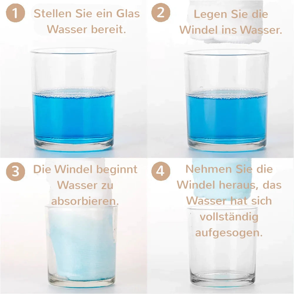 KidzzCamp KidzzCamp Newborn Windeleinsätze Saugeinlagen 4er Set Newborn