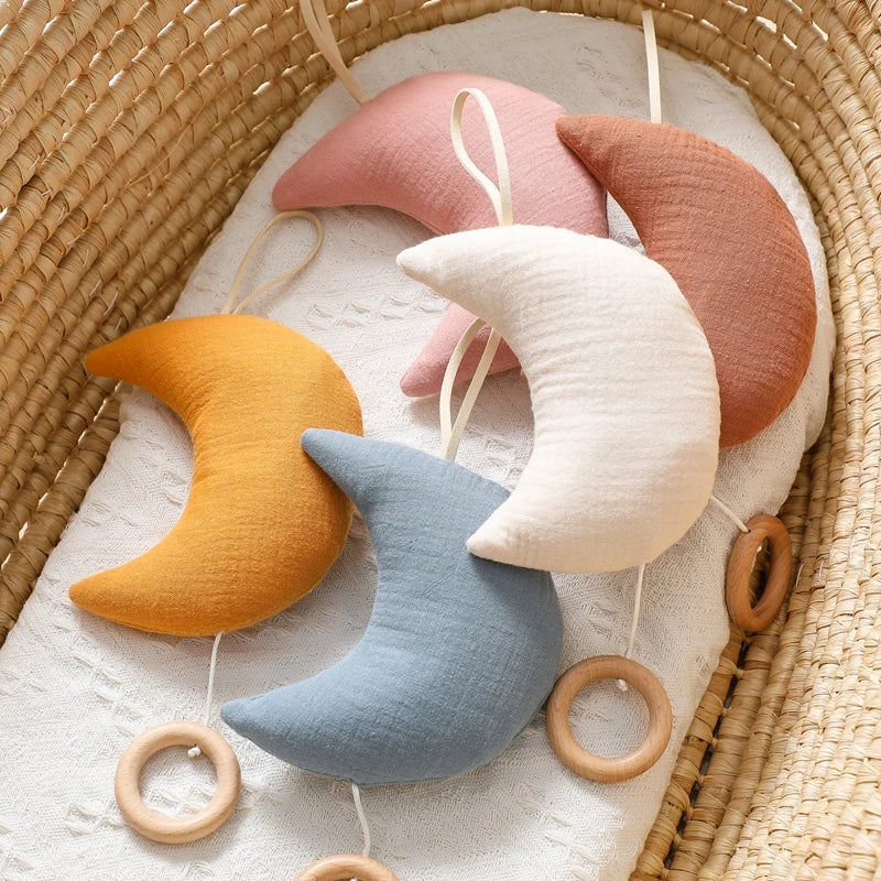 KidzzCamp Spieluhr Mobile Musselin Mondspieluhr