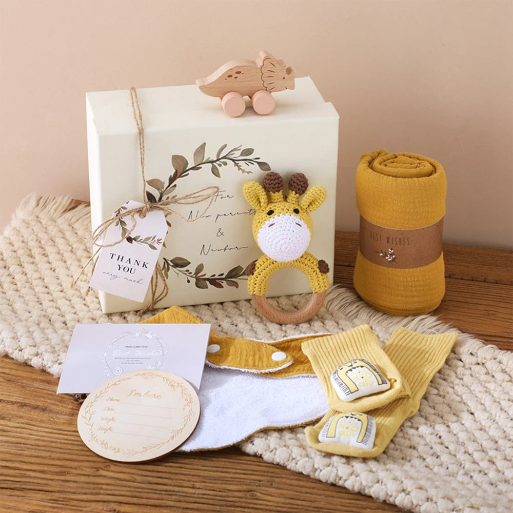 KidzzCamp Baby-Geschenkbox 7-teilig in Erinnerungsbox