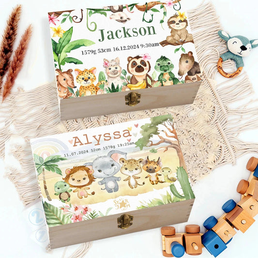 KidzzCamp Personalisierte Erinnerungsbox für Babys
