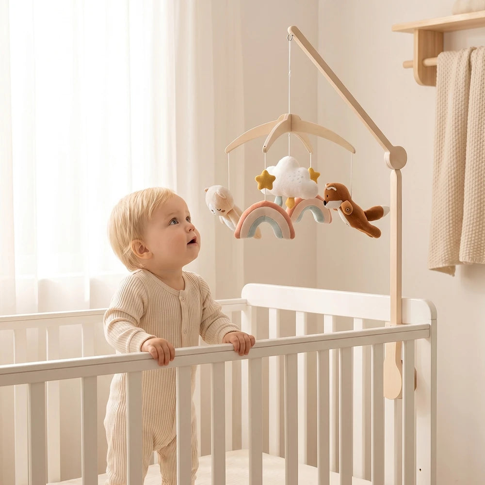 KidzzCamp Baby-Mobile Waldtiere aus Plüsch