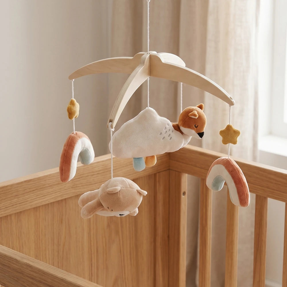 KidzzCamp Baby-Mobile Waldtiere aus Plüsch