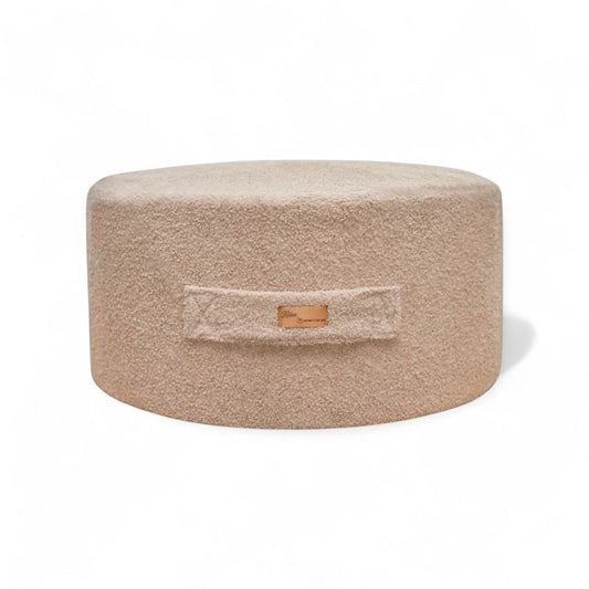 Sitzsack Bouclé Teddy mit Stauraum | Hide and Seat by Kisu