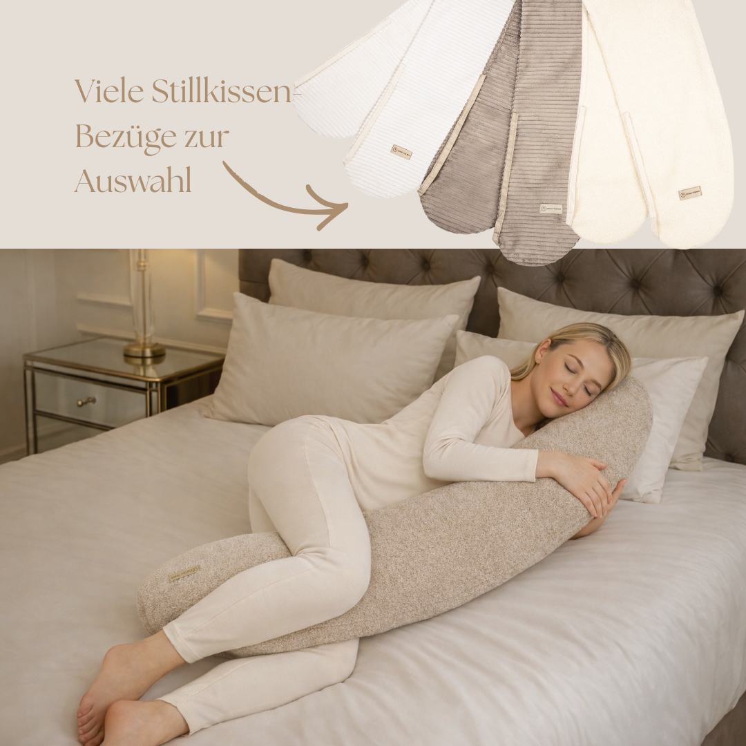 Stillkissen & Schwangerschaftskissen Bouclé Teddy XXL – ergonomisch, weich & vielseitig
