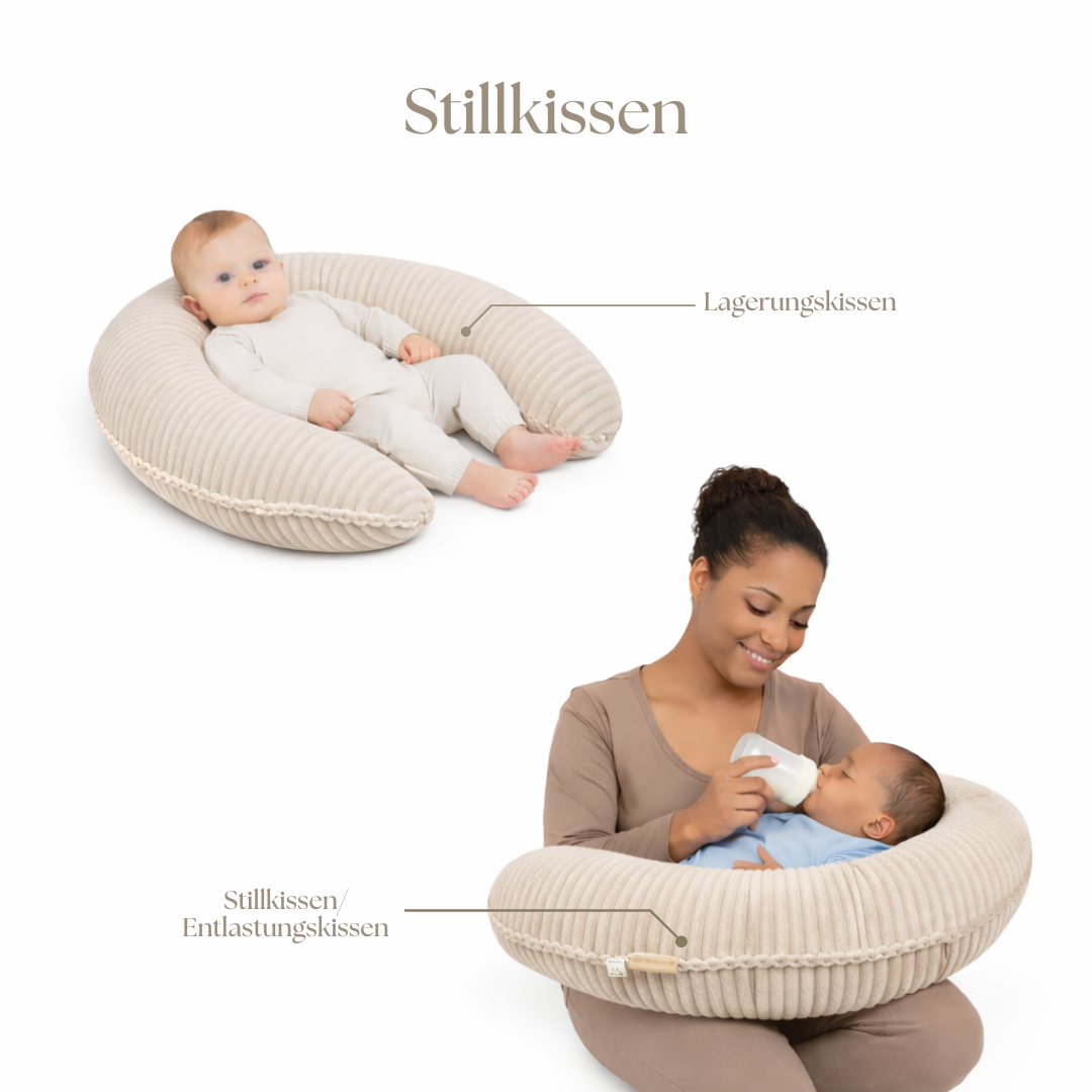 Stillkissen Halbmond Cord – Komfort, Unterstützung & stilvolle Optik