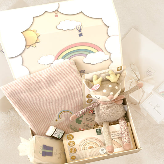 KidzzCamp – Premium Baby-Geschenkbox "Sweet Rainbow Love"