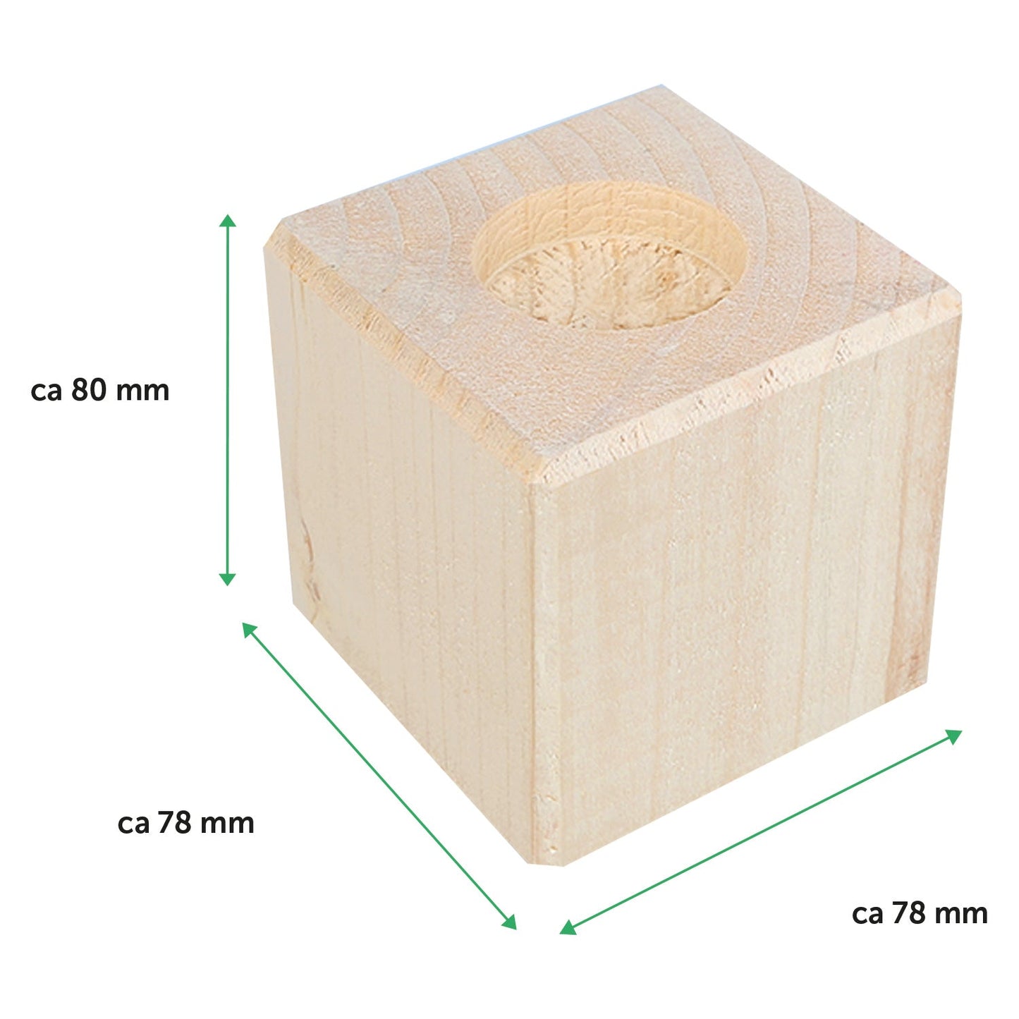 Teelichthalter aus Holz mit UV Druck - Regenbogen Design - Personalisiert mit Namen