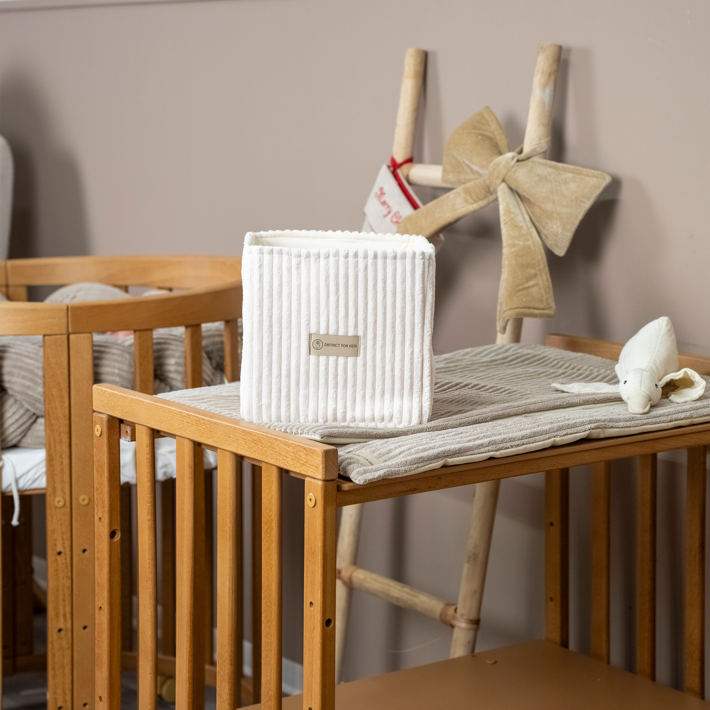 Wickeltisch-Korb Cord – praktisches Utensilo für Wickeltisch & Babyzimmer