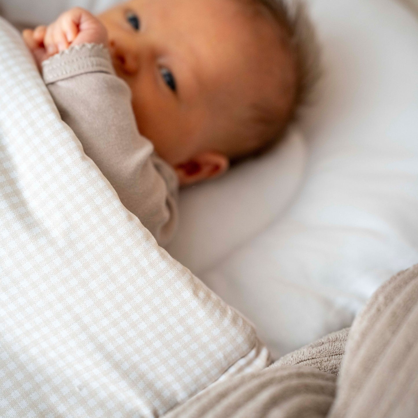 Babyschlafsack Sleepy Baumwolle kariert – Ganzjahresschlafsack