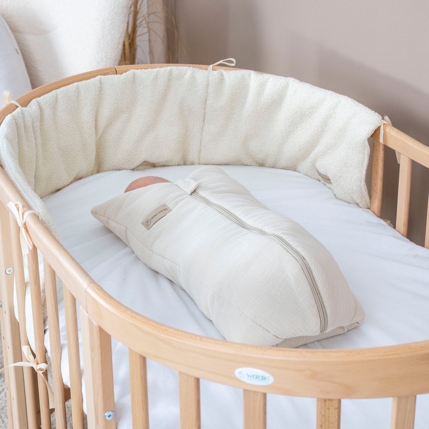 Pucksack Musselin mitwachsend - Ganzjahresschlafsack wärmend & atmungsaktiv