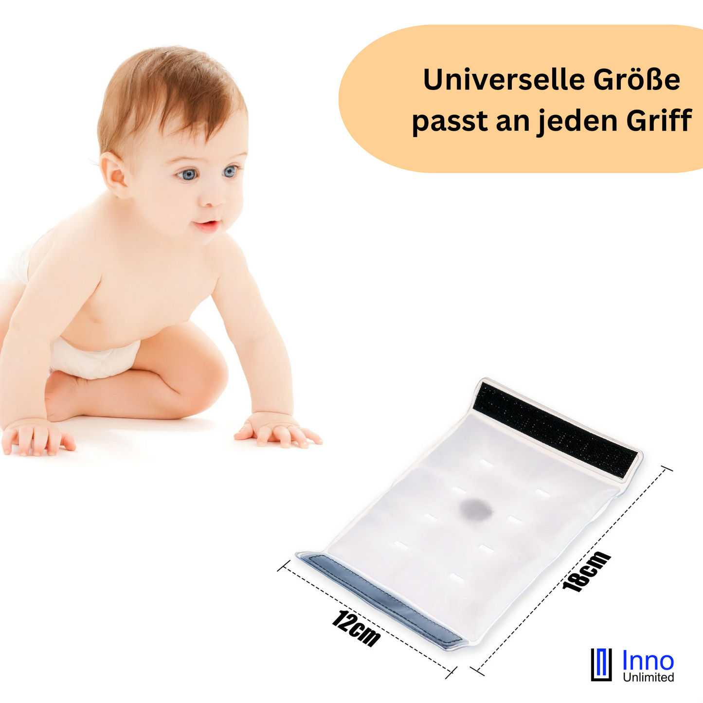 Griffheizung FingerHEAT™ für den Kinderwagen, 2 Stück, Muff Kombination möglich, Kinderwagen Handwärmer