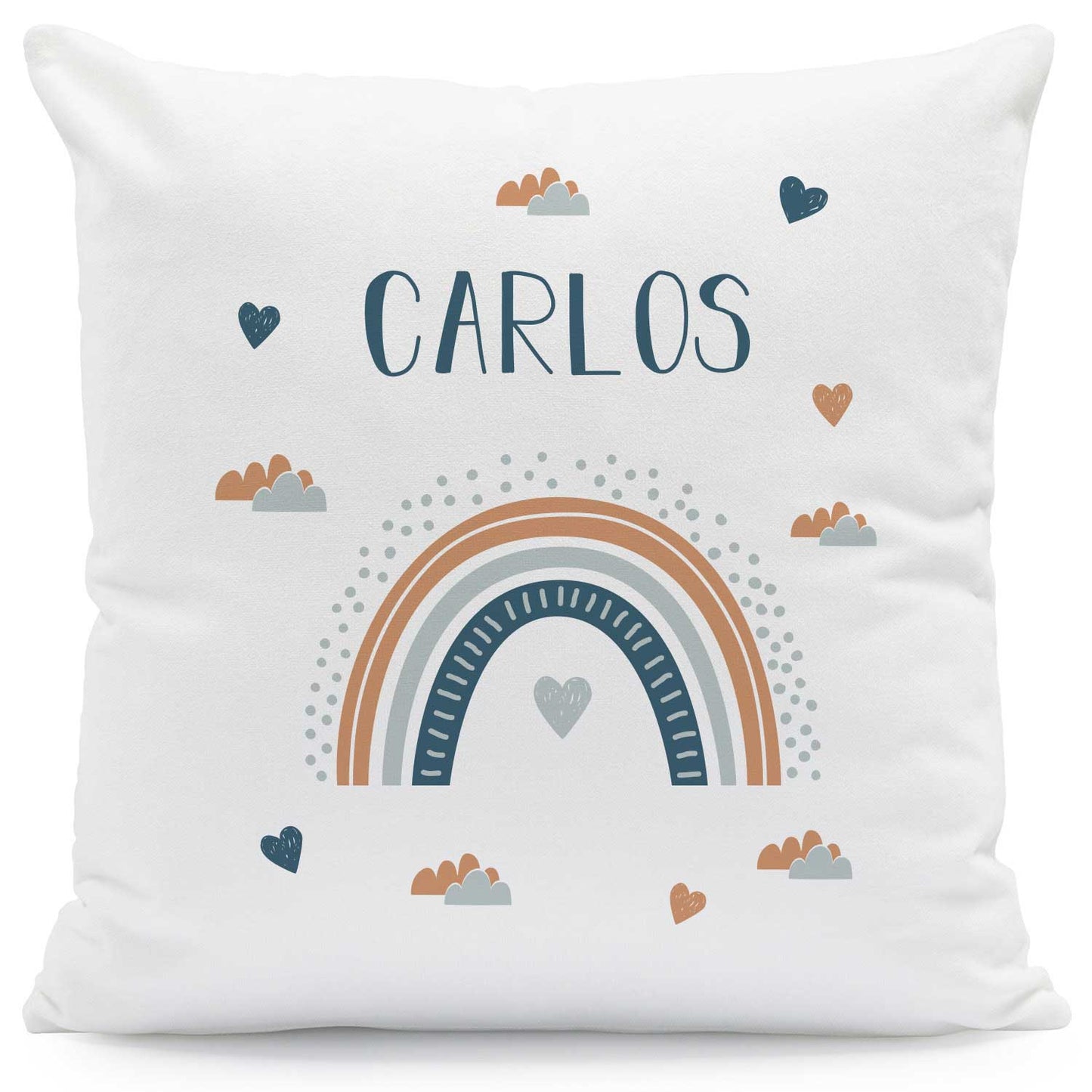 Bedrucktes Kissen mit Motiv "Regenbogen"