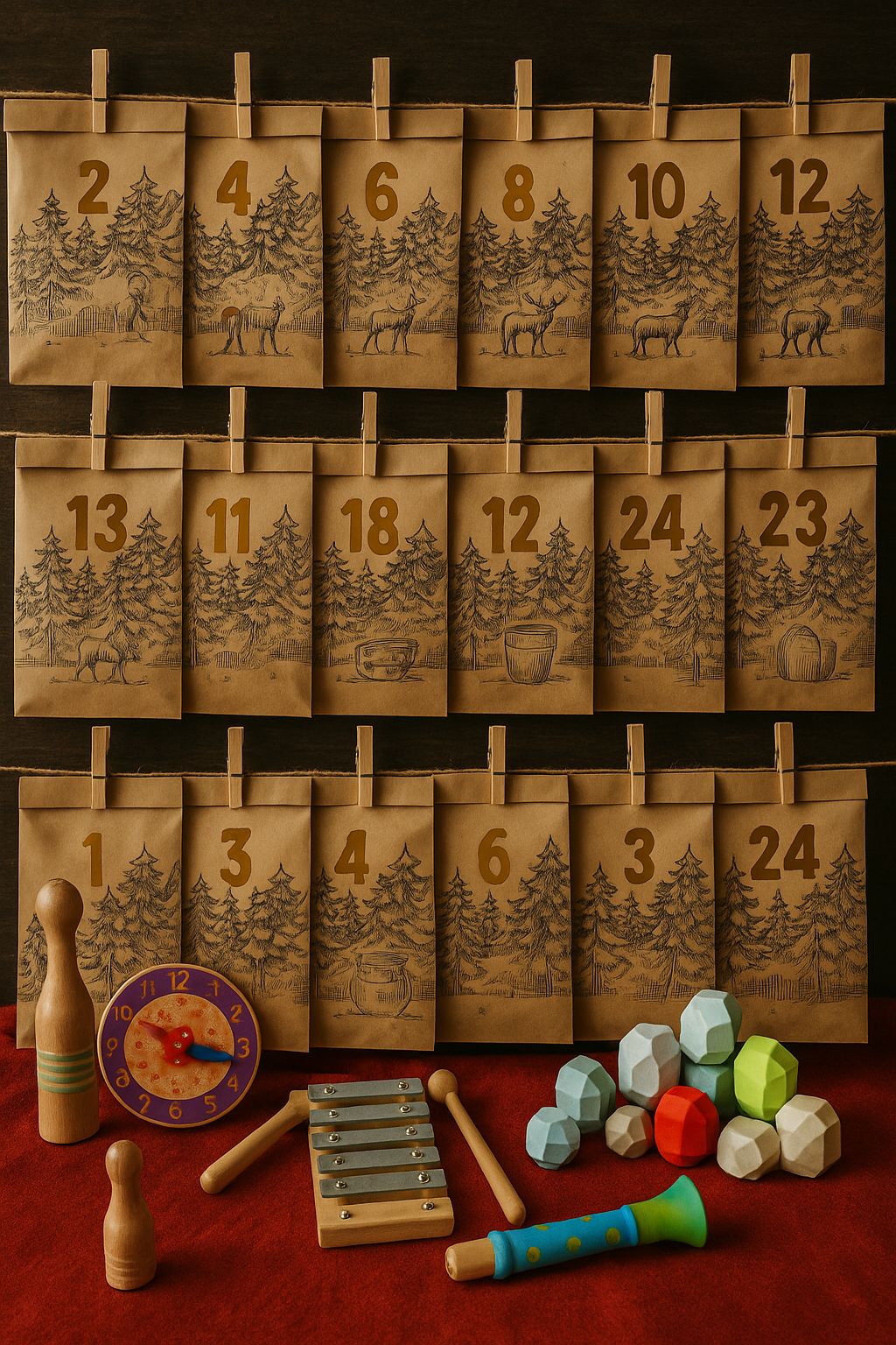 Kinder Lernfreude im Advent – Adventskalender mit Spielwert 🌲