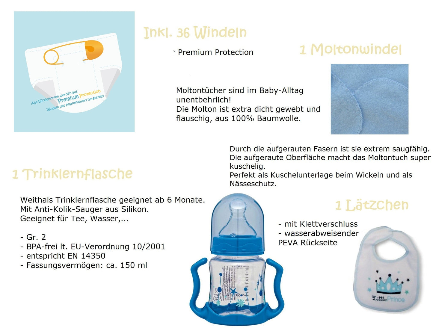 KidzzCamp Windeltorte Windeldreirad CRUISER blau
