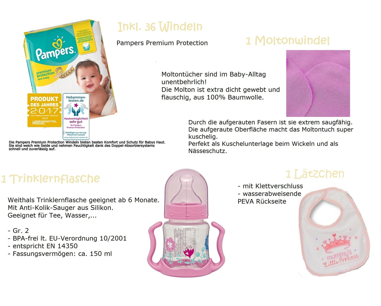 KidzzCamp Windeltorte Windeldreirad CRUISER rosa