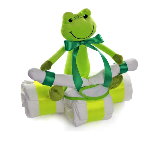 KidzzCamp Windeltorte Dreirad Frosch grün