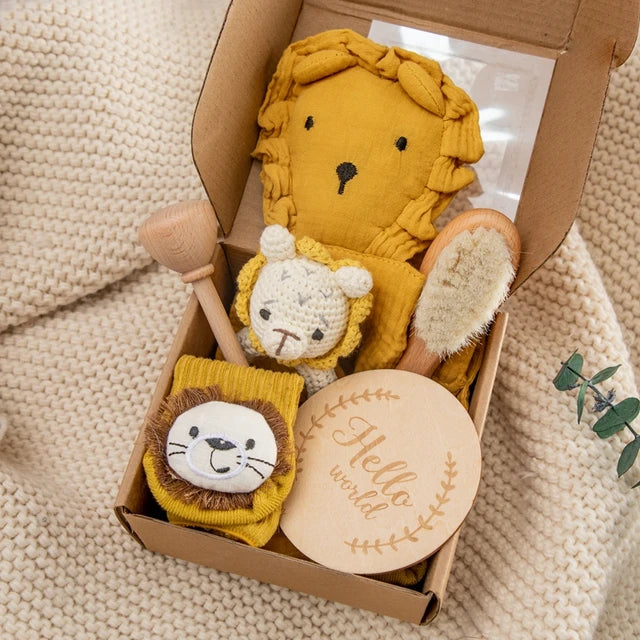 KidzzCamp Löwe (gelb) KidzzCamp Baby-Geschenkbox 6-teilig