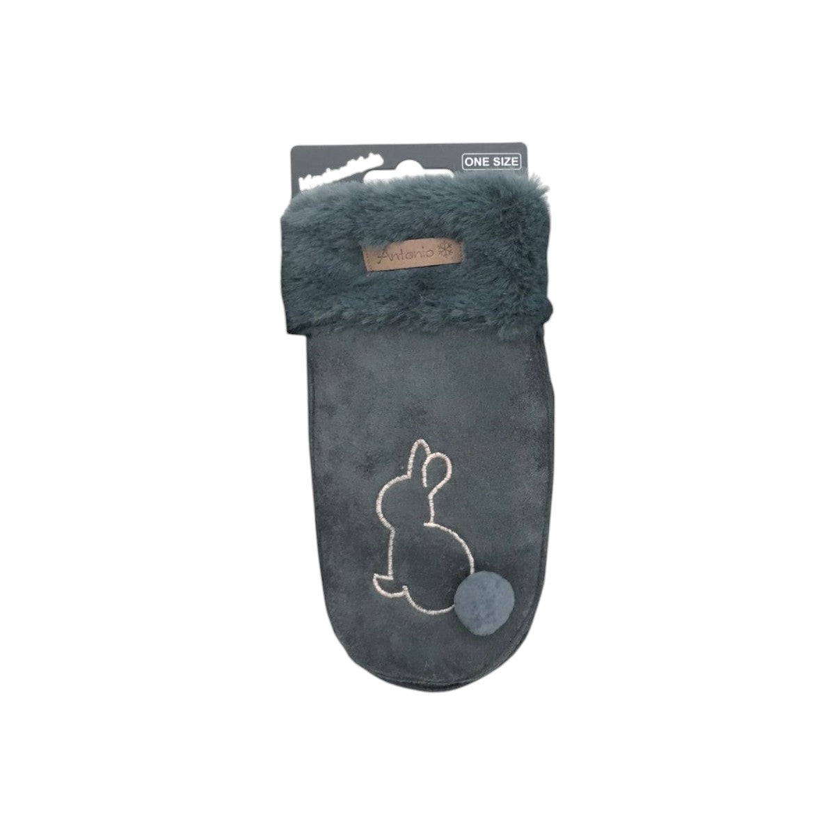 Baby Kinder Winter Suede Fäustlinge Kunstfell am Handgelenk