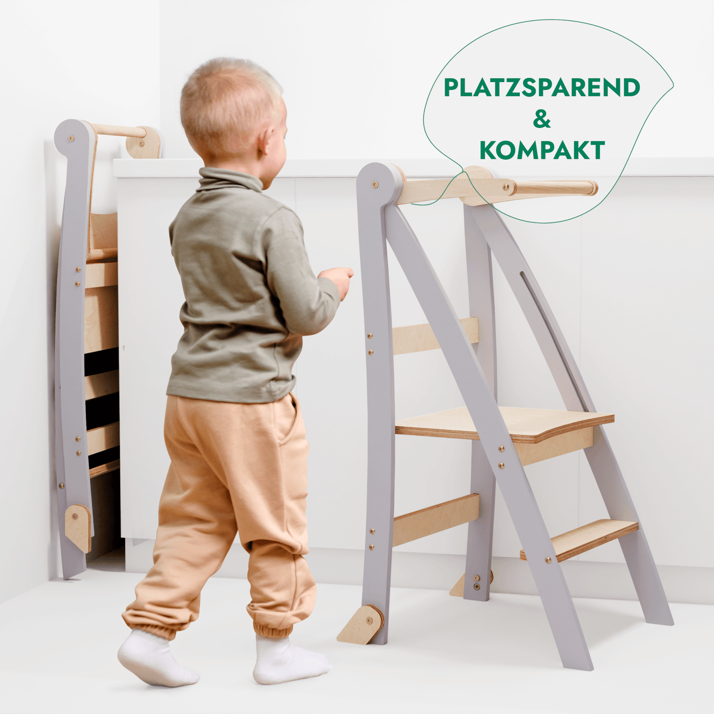 Holz Lernleiter Montessori: Hocker für Kinder