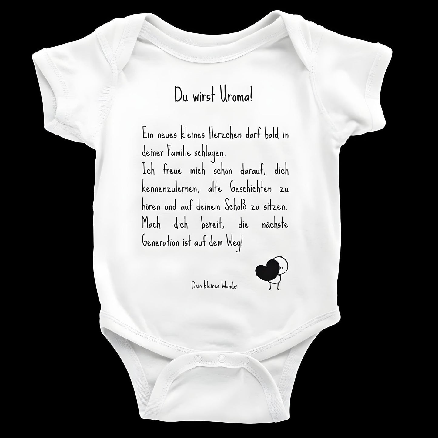 Personalisierter Babybody zur Schwangerschaftsverkündung