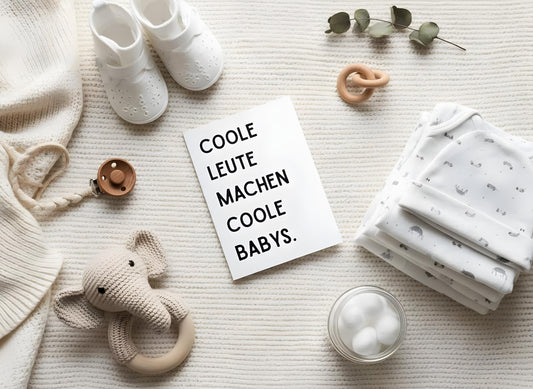 Grußkarte "Coole Leute machen coole Babys"