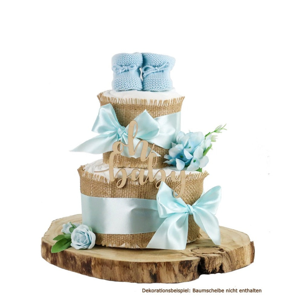 KidzzCamp Windeltorte "Alles Jute" blue 2-stöckig