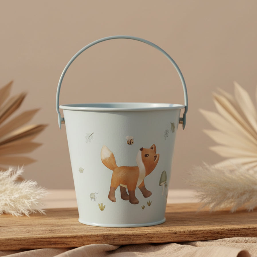 Kinder-Eimer Forest Friends aus Metall ab 3 Jahren | Little Dutch