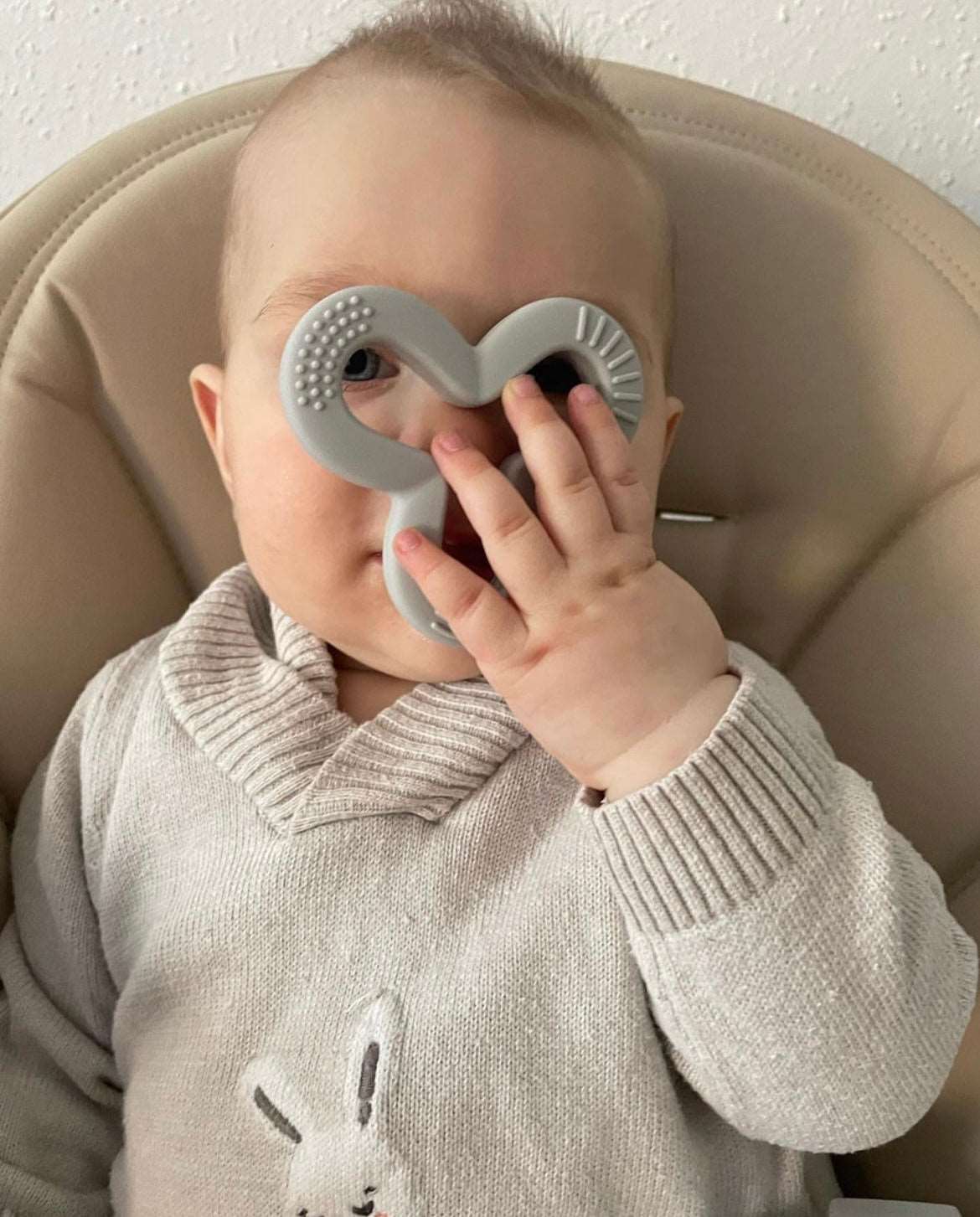 Baby Beißring Beißspielzeug Kleeblatt Teether