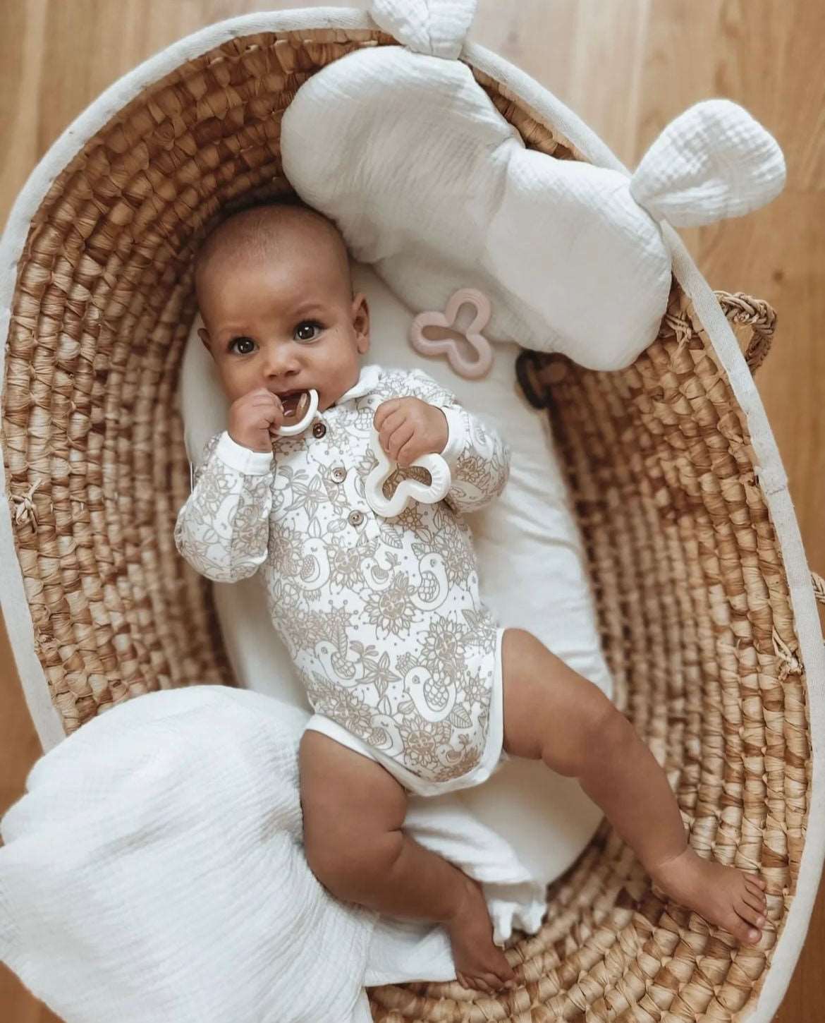 Baby Beißring Beißspielzeug Kleeblatt Teether