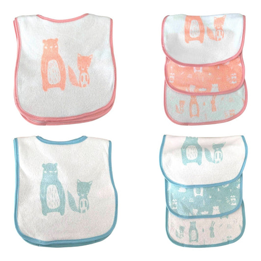Klettlätzchen 3er Pack » Lätzchen-Set mit Klettverschluss »
