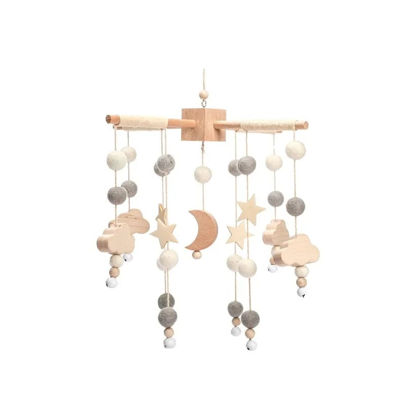 KidzzCamp Holz Mobile Babybett "Sternenhalter"
