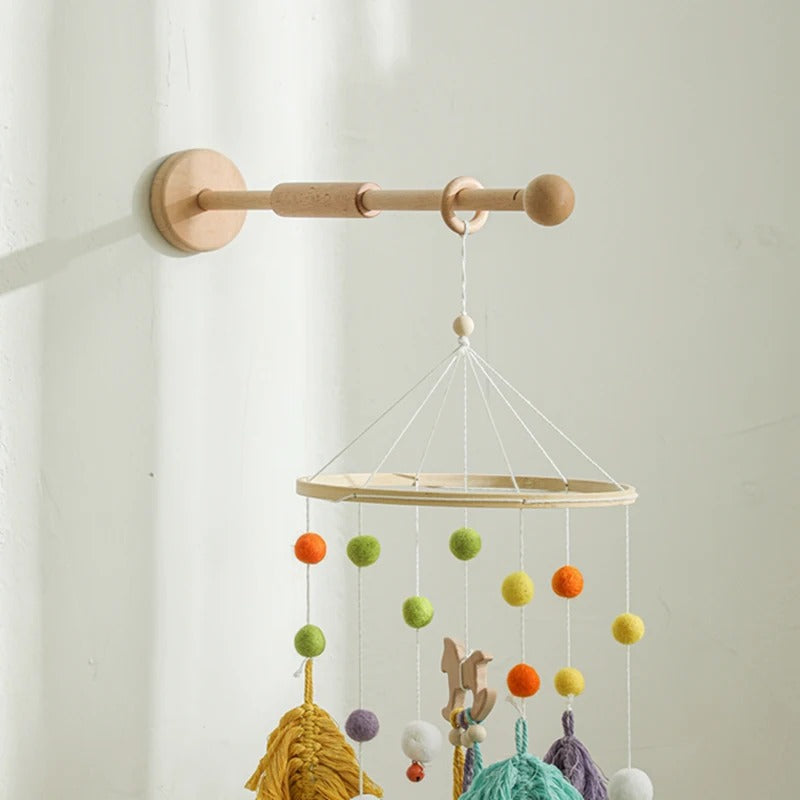KidzzCamp Holz-Wandhalterung für Baby-Mobiles