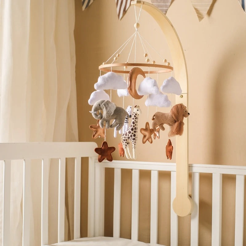 KidzzCamp Holz Mobile Babybett "Traumring"