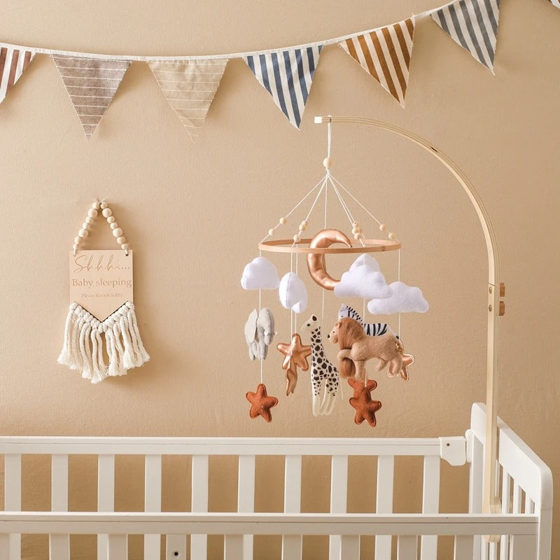 KidzzCamp Holz Mobile Babybett "Traumring"