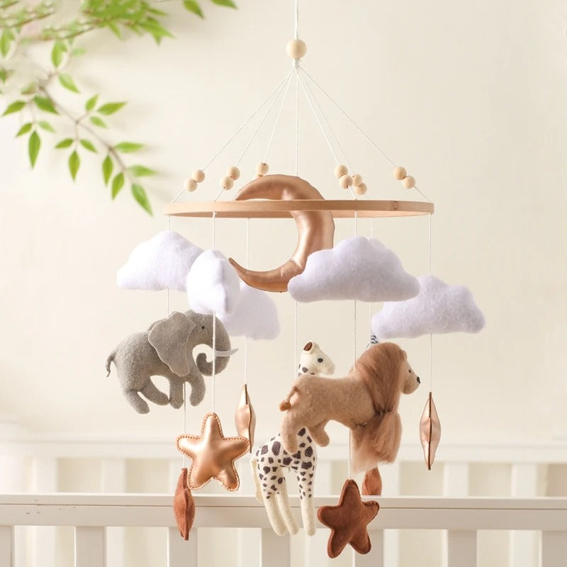 KidzzCamp Holz Mobile Babybett "Traumring"
