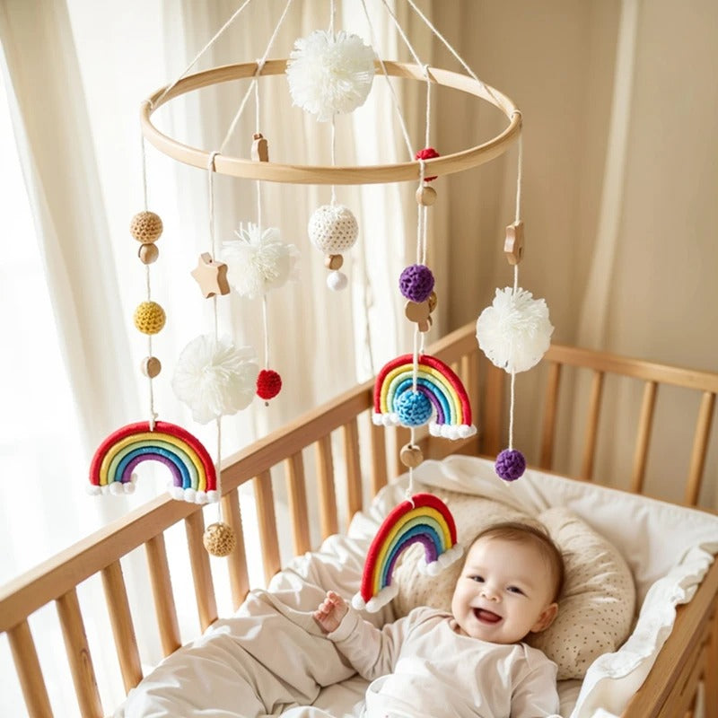 KidzzCamp Holz Mobile Babybett "Traumring"