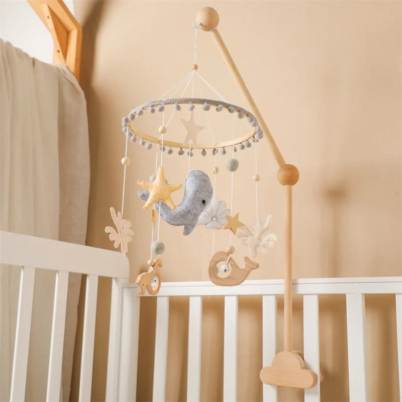 KidzzCamp Holz Mobile Babybett "Traumring"