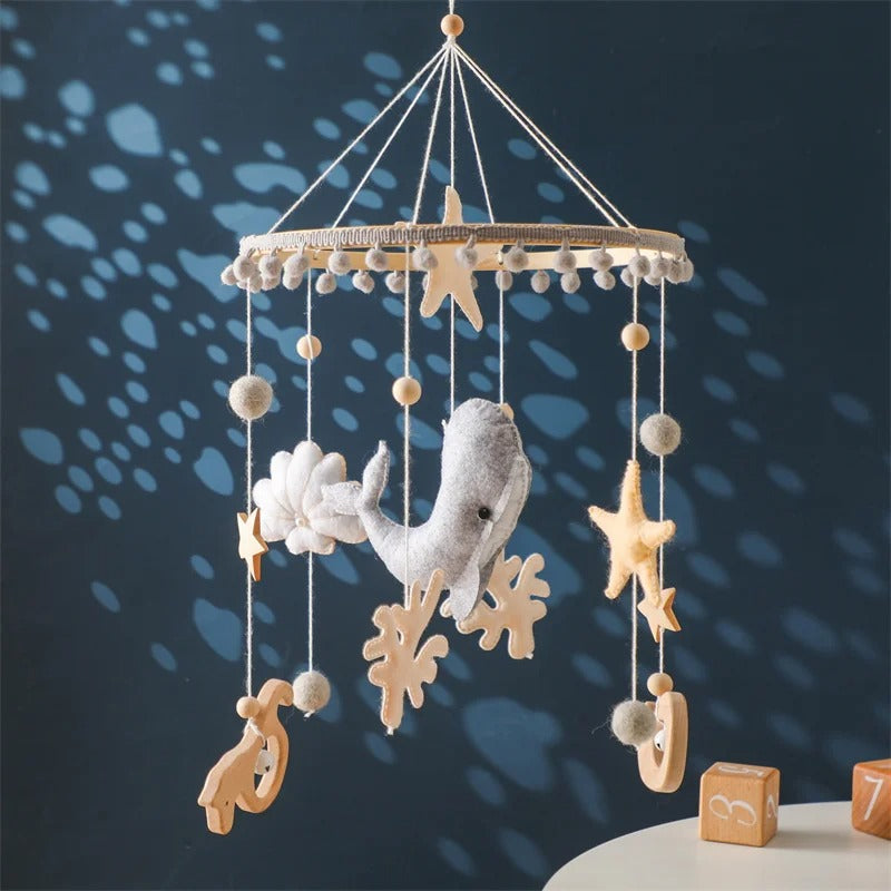 KidzzCamp Holz Mobile Babybett "Traumring"