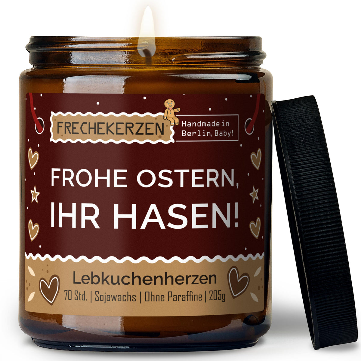 Geschenkkerze | frohe ostern, ihr hasen!