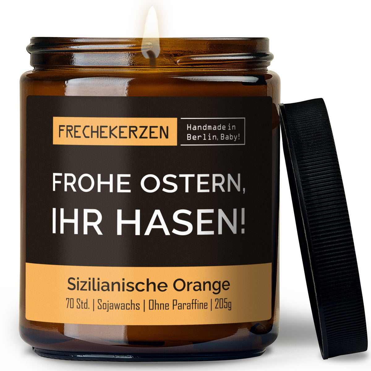 Geschenkkerze | frohe ostern, ihr hasen!